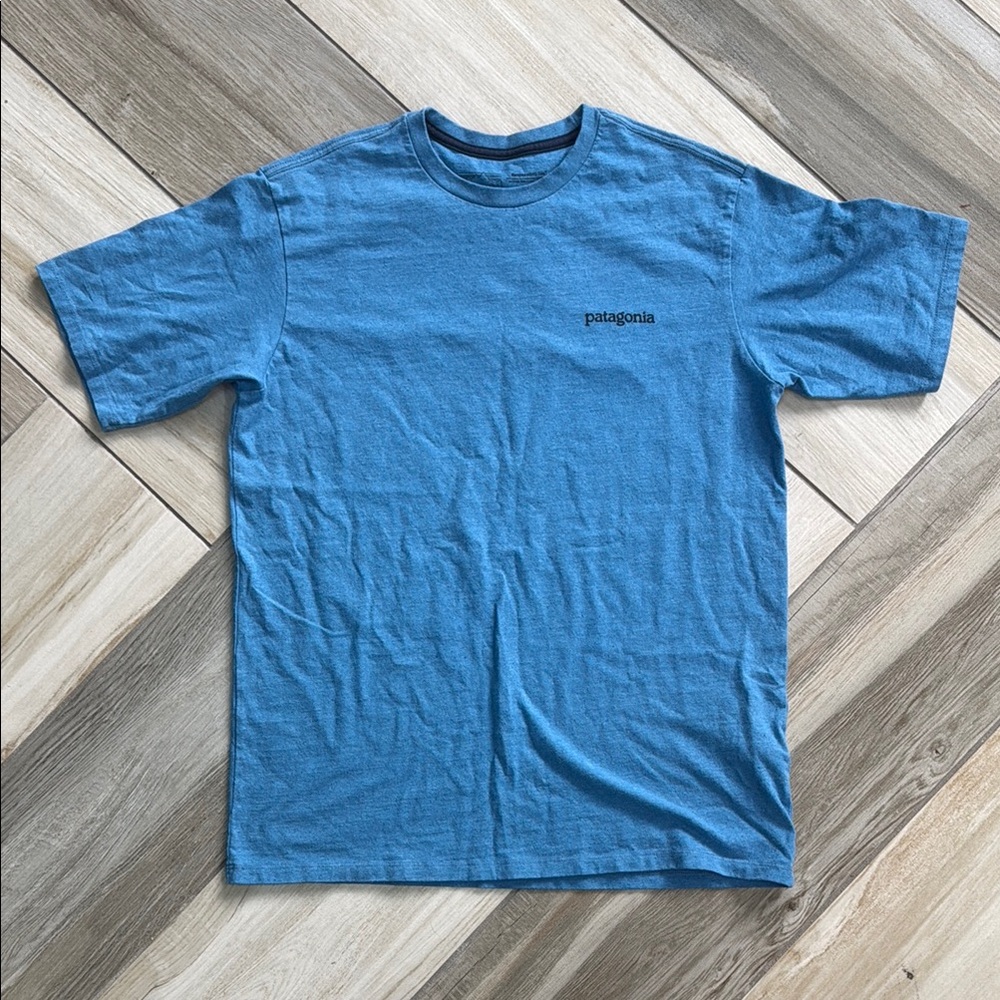 Patagonia Men's Blue T-Shirt Size Small